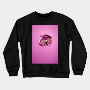 Pink Lips Crewneck Sweatshirt